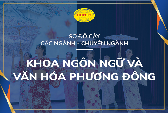 Sơ đồ cây các ngành, chuyên ngành của Khoa Ngôn ngữ và văn hóa phương Đông HUFLIT