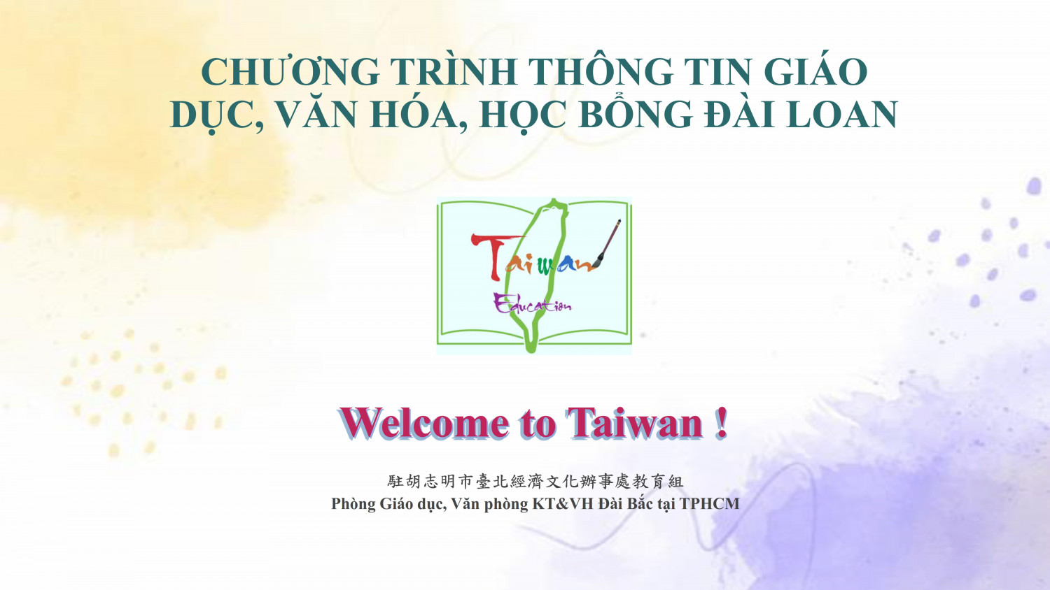 20.1-CHƯƠNG TRÌNH THÔNG TIN GIÁO DỤC, VĂN HÓA VÀ HỌC BỔNG ĐÀI LOAN ONLINE DÀNH CHO SINH VIÊN HUFLIT