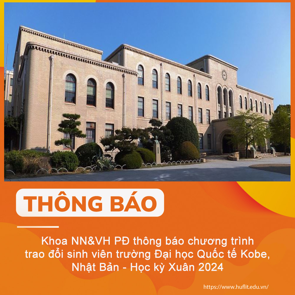 Khoa Đông Phương - Du học trao đổi Kobe HK Xuân 2024 - Nền