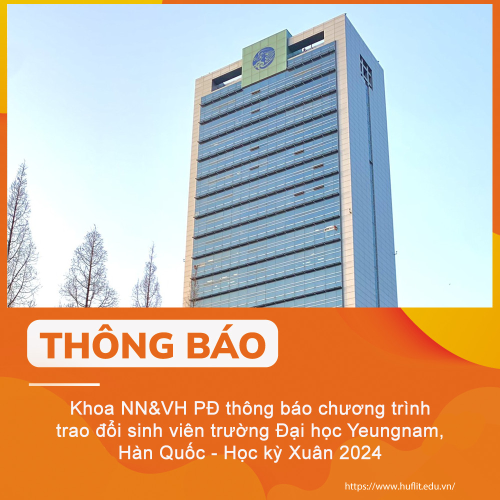 Khoa Đông Phương - Du học trao đổi Yeungnam Nền