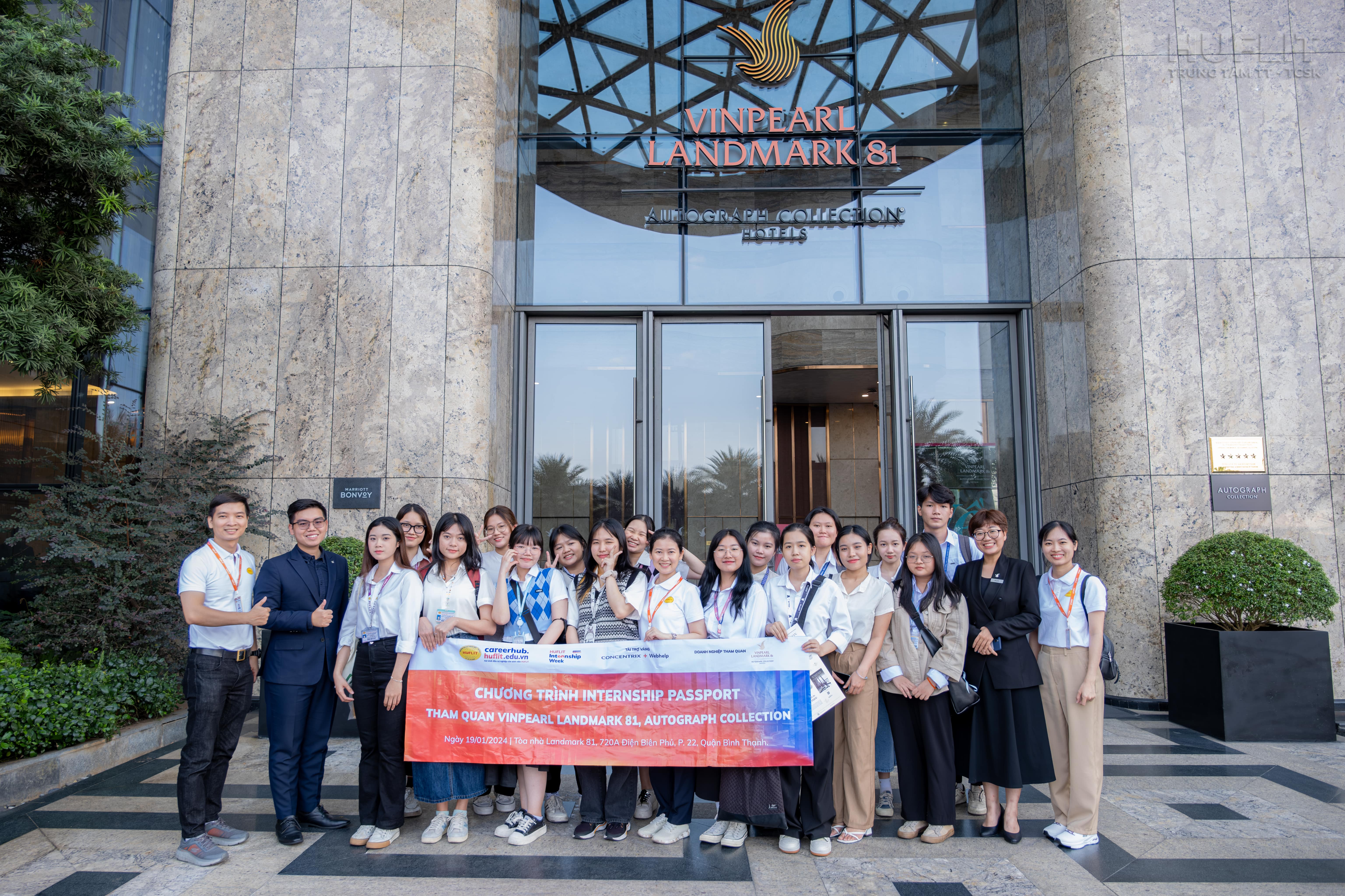 Sinh viên HUFLIT tham quan Khách sạn Vinpearl Landmark81 – Autograph Collection - Chương trình Internship Passport