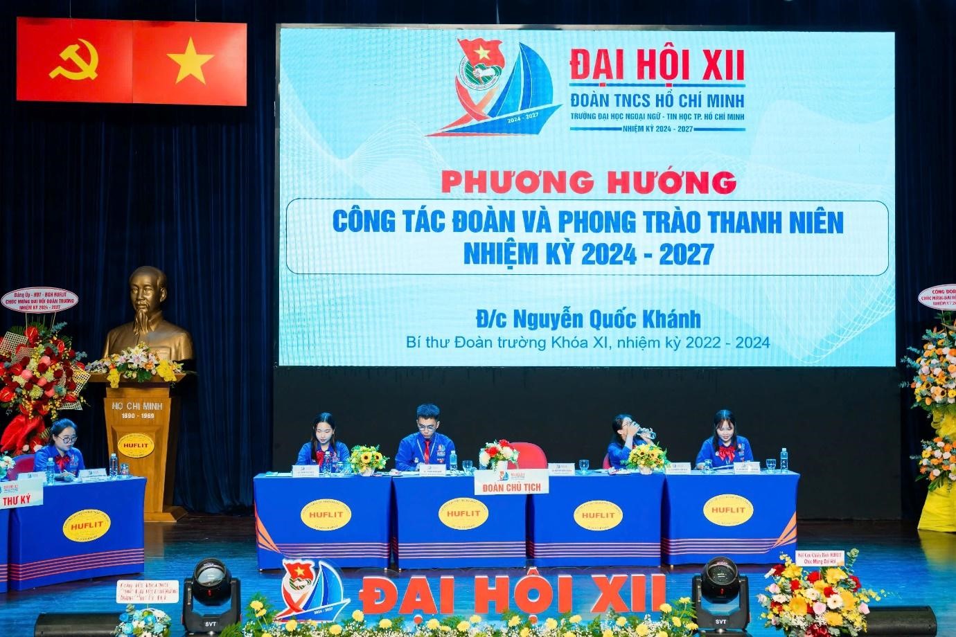 Đại hội Đại biểu Đoàn TNCS Hồ Chí Minh trường Đại học Ngoại ngữ - Tin học TP. Hồ Chí Minh lần thứ XII, nhiệm kỳ 2024 - 2027