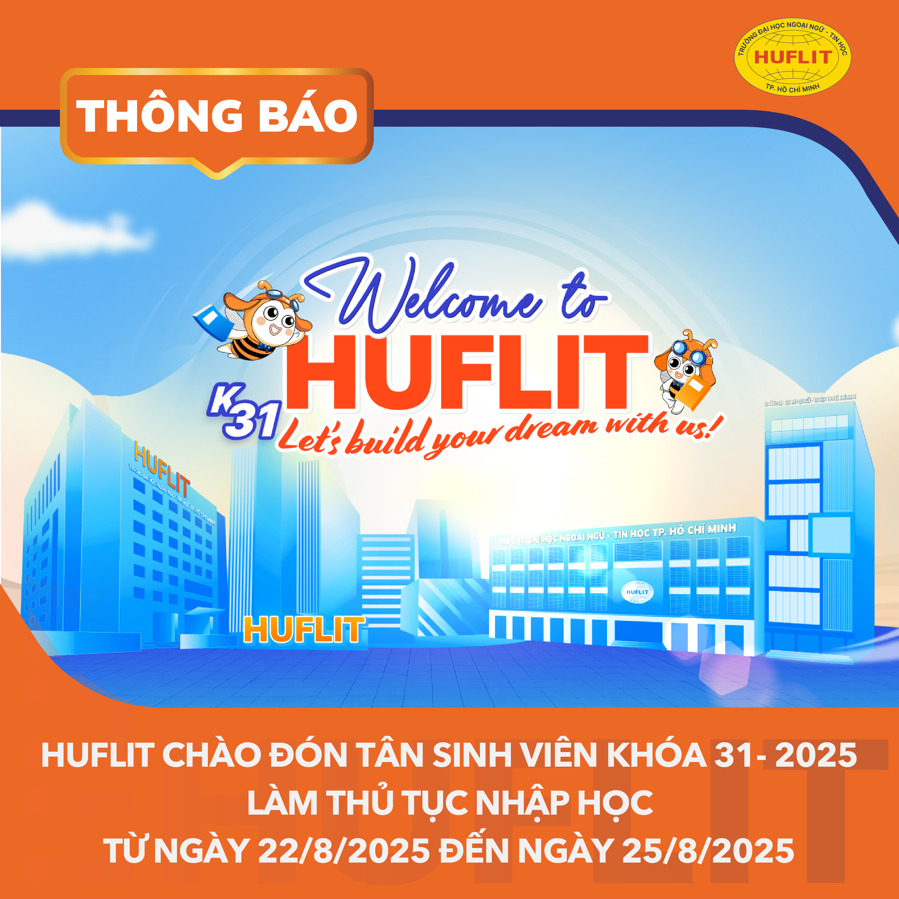Frame thông báo chào đón TSV-01